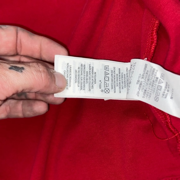 Polo Ralph Lauren men’s sz XL Red and Navy Zip-Up Jacket track style jacket - Picture 8 of 10